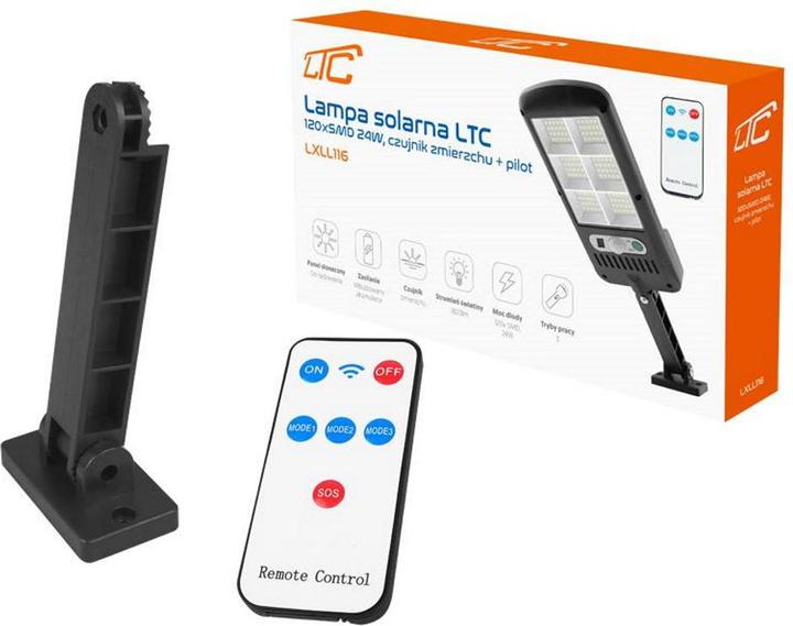 Produktbild Lasmex Solarlampe LTC 120-LED SMD 24W 1800lm 1800mAh + RC (1800 lm)