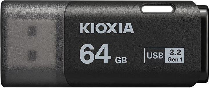 Actual product image Kioxia USB 3.2 64GB U301 HAYABUSA NEGRO (64 GB, USB-A)