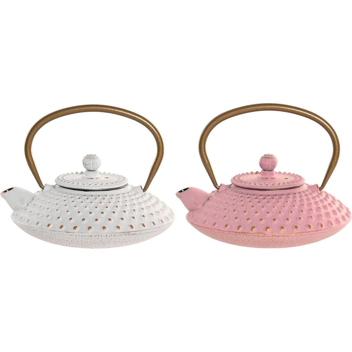 Esprit, Teiera, Home Teekanne Home Weiss Rosa Edelstahl Eisen (2 Stück)