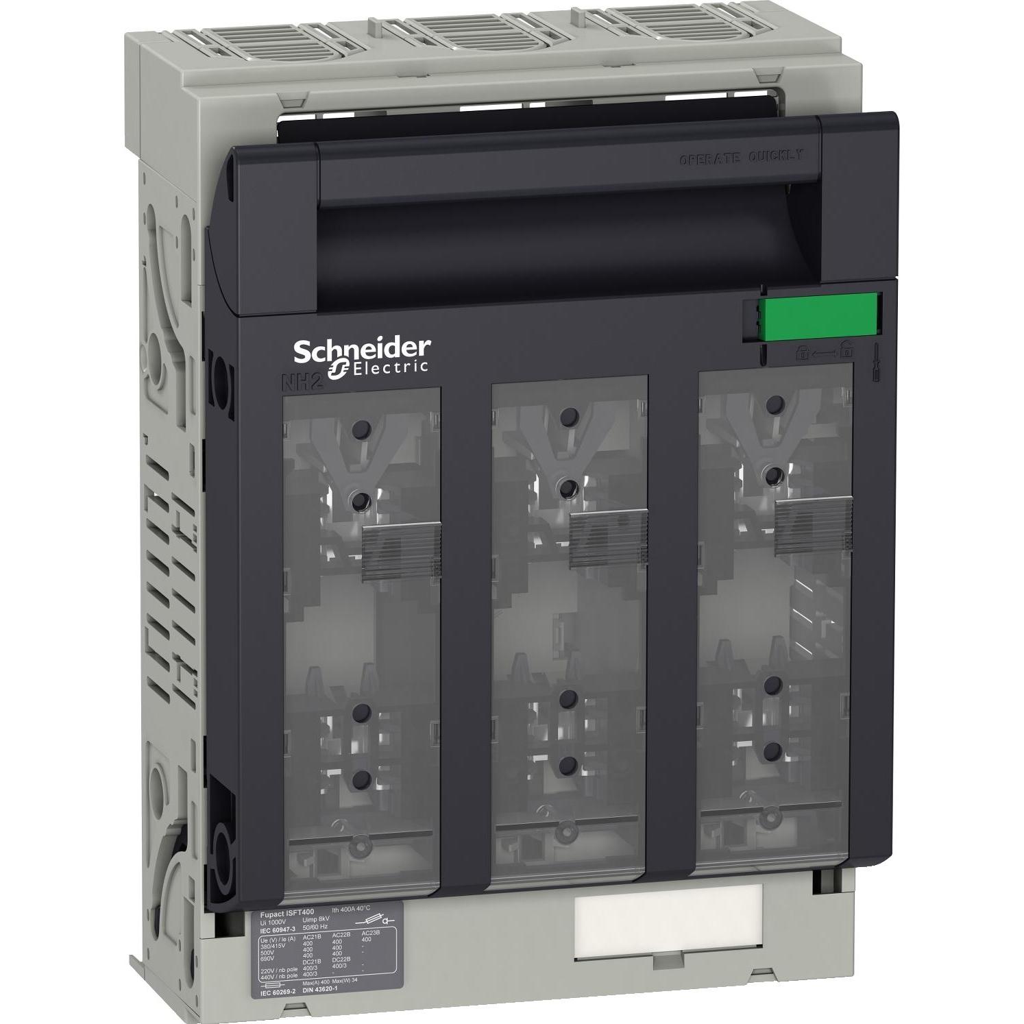 Thumbnail - Schneider Electric, Verteilerschrank Zubehör, Sicherungslasttrennschalter ISFT400 3P LV480806