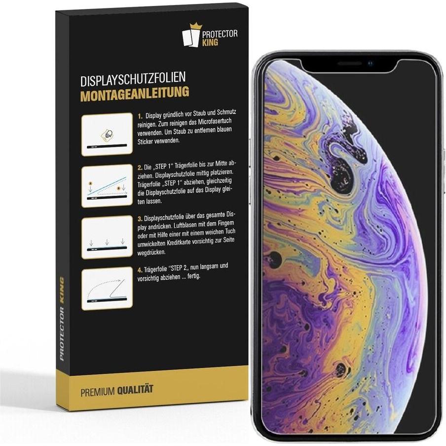 Thumbnail - Protectorking 4x Premium Displayschutzfolie Matt Entspiegelt (1 Stück, Apple iPhone X), Smartphone Schutzfolie