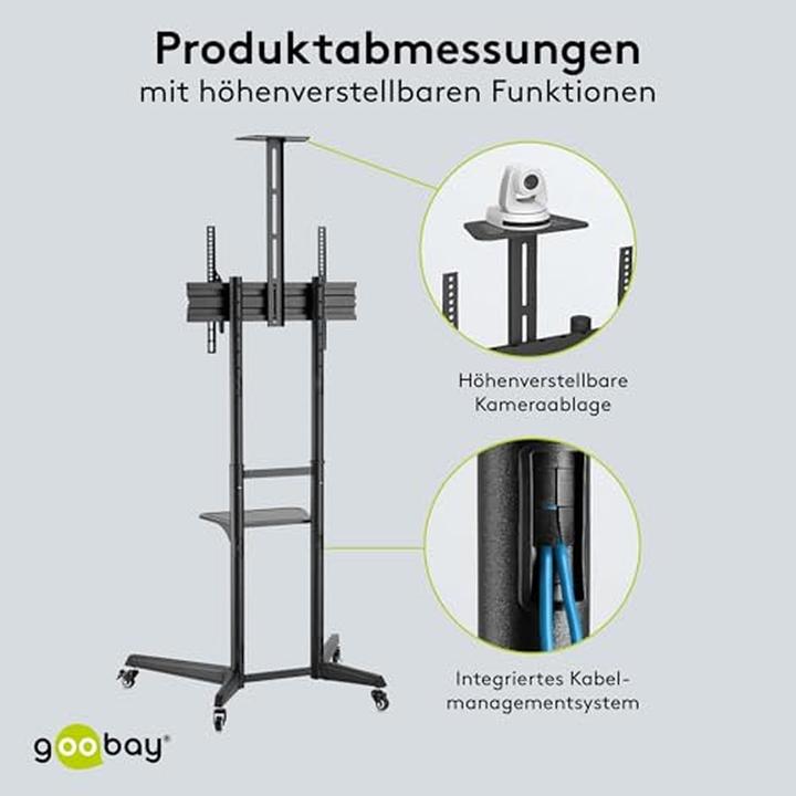 Immagine prodotto Goobay Supporto per presentazioni TV Pro taglia L (Vari, 70", 50 kg)