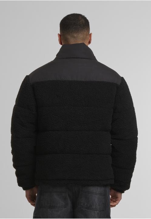 Actual product image Urban Classics Fabric Mix Teddy Puffer Jacket black M (M)