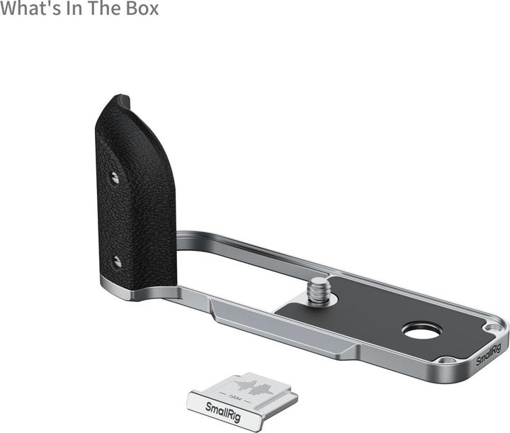 Produktbild SmallRig L-Winkel mit Silikon-Griff, Detailfarbe: Silber