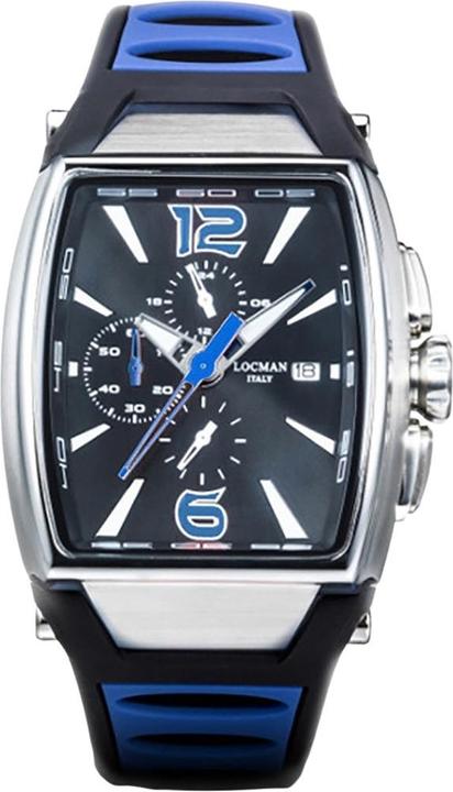 Produktbild Locman Italy Herrenuhr Tremila Chrono blau Ref. 0550 (Chronograph, 50 mm)
