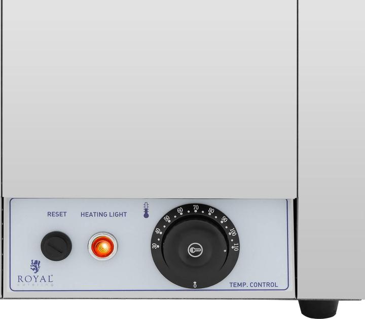 Actual product image Royal Catering Suppenstation Bain Marie Speisenwärmer Edelstahl 7 L 30 - 110 °C 500 W