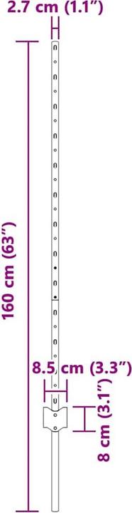 Produktbild vidaXL Gartenpfosten