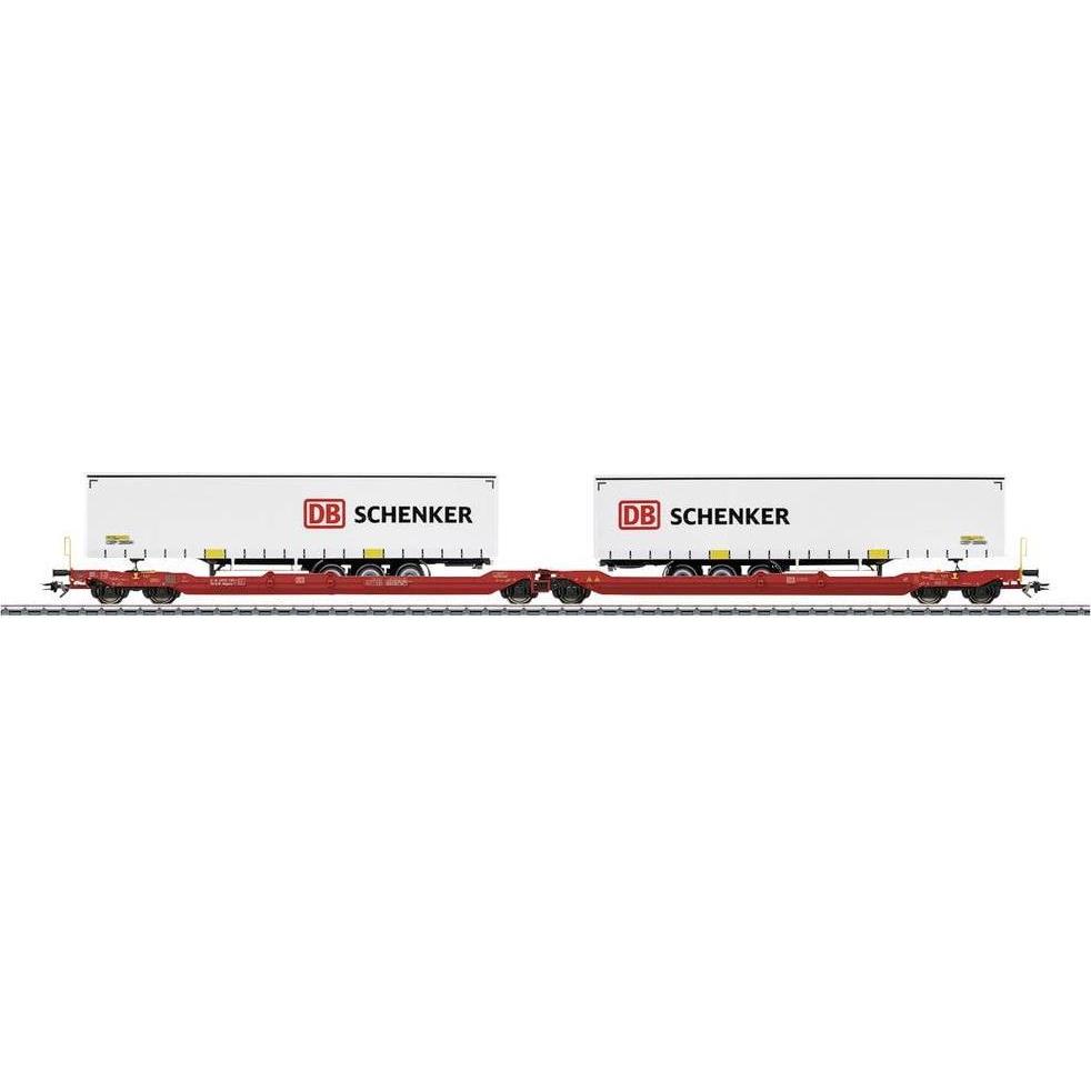 Märklin 47470 H0 Gelenk-Taschenwagen Sdggmrss 738 der DB AG (Spur VI)