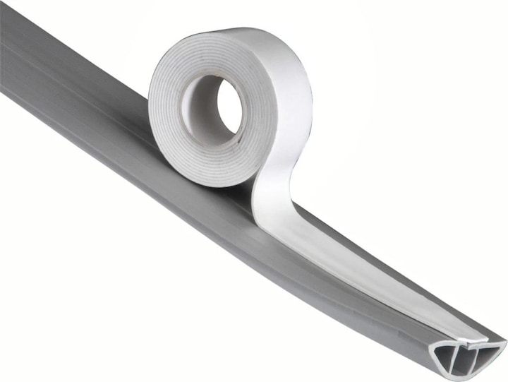 Actual product image Hama Flexible cable duct, self-adhesive, semicircular, 180 x 3 x 1 cm, PVC, grey (Duct, 180 cm)