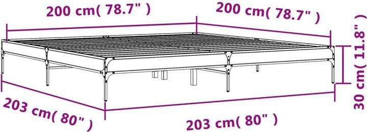 Image du produit vidaXL Bettgestell (200 x 200 cm)