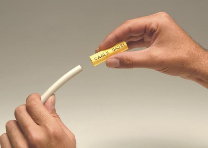 Actual product image Dymo Rhino heat shrink tubing (0.90 cm, White)