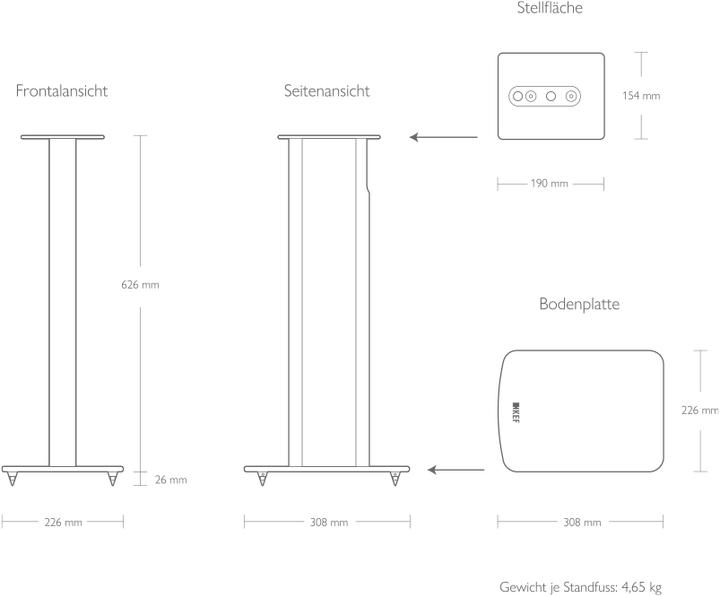Image du produit KEF Performance Speaker Stand (1 paire, Support)