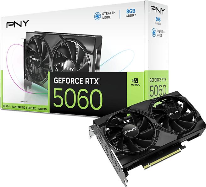Image du produit PNY GeForce RTX 5060 8GB (8 Go)