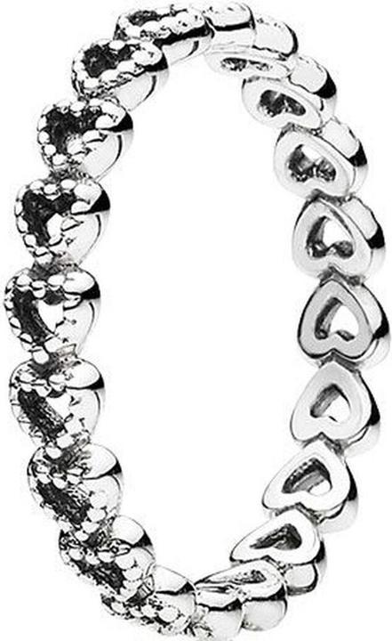 Actual product image Pandora Row Hearts (52, 925 Silver)