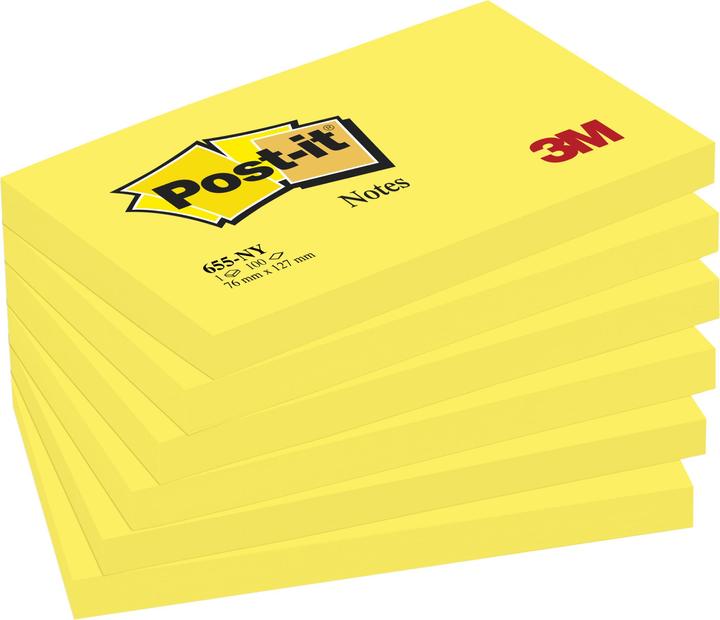 Actual product image Post-it Sticky notes neon (127 x 76 mm)