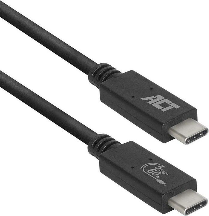 Productafbeelding USB 3.2 Gen1 verbindingskabel C mannelijk - C mannelijk 2 meter (2 m, USB 3.2 Gen 1, 20 W)