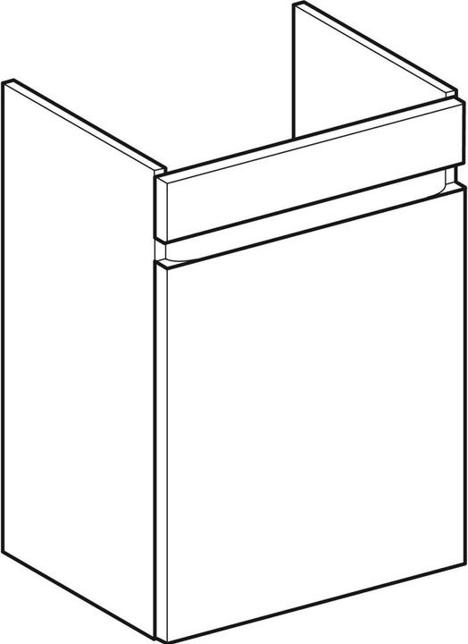 Produktbild Geberit Renova Plan Unterschrank für Handwaschbecken, 1 Tür, 43,5x66x34,5cm, 501903 (43.5 x 34.5 x 60.5 cm)