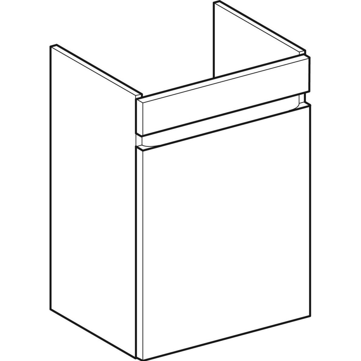 Thumbnail - Geberit, Waschbeckenunterschrank, Renova Plan Unterschrank für Handwaschbecken, 1 Tür, 43,5x66x34,5cm, 501903 (43.5 x 34...