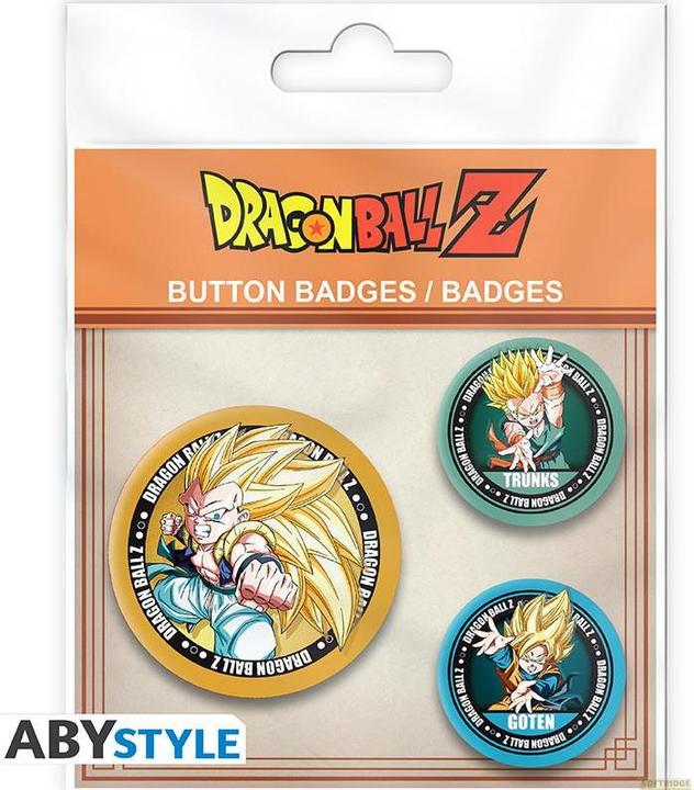 Immagine prodotto ABYstyle Dragon Ball Badge Pack: DBZ/Trunks, Goten & Gotrunks