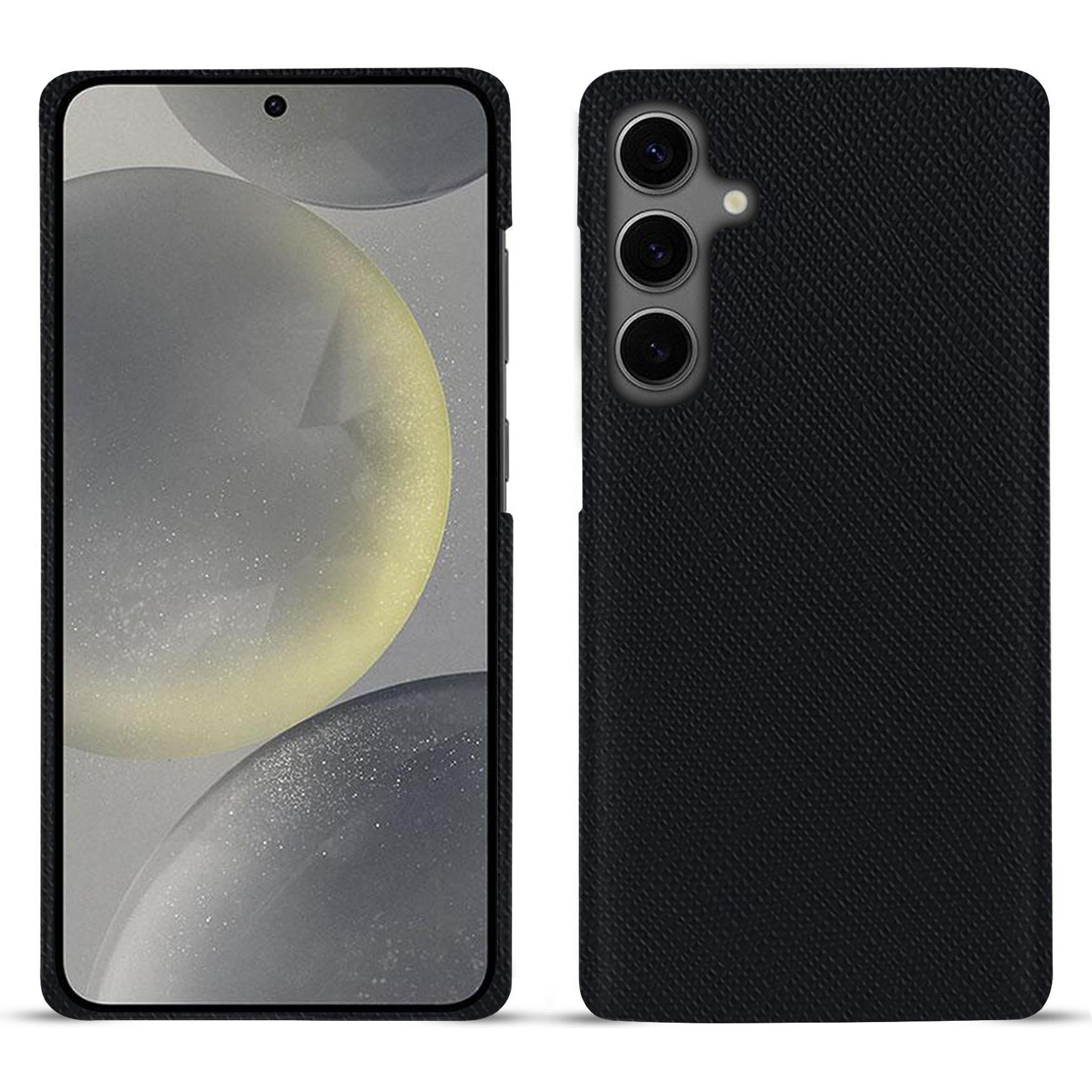 Noreve Lederschutzhülle (Samsung Galaxy S24), Smartphone Hülle, Schwarz