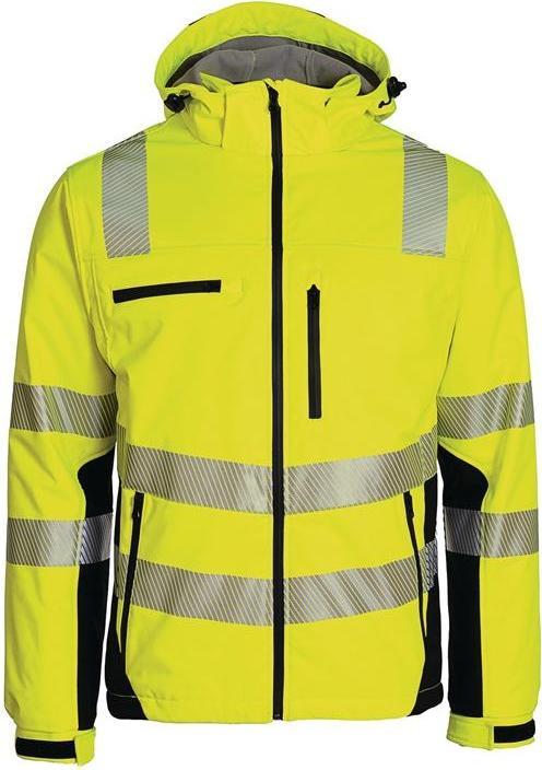 Produktbild Prevent Trendline Winter-Warnschutzsoftshelljacke Grösse M gelb-schwarz (M)