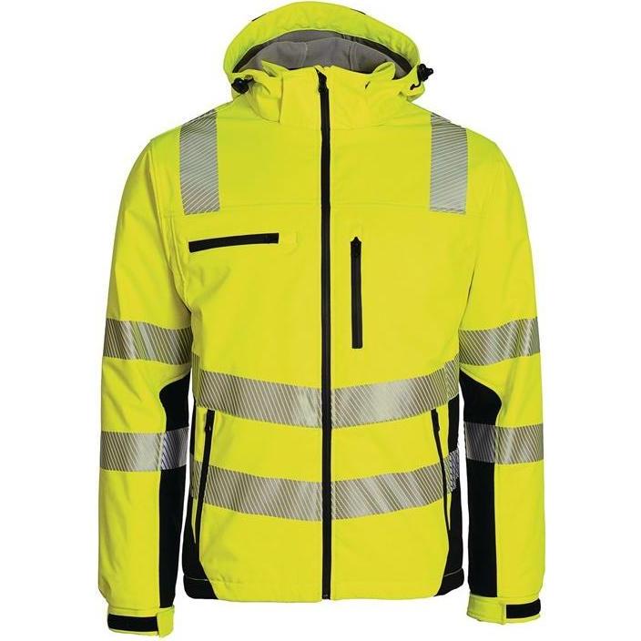 Prevent Trendline, Arbeitsjacke, Winter-Warnschutzsoftshelljacke Grösse L gelb-schwarz (L)