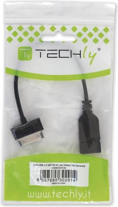Immagine prodotto Techly Adattatore OTG USB per samsung TAB (I-SAM-EXT20) (0.20 m, USB 2.0)