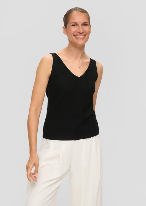 Produktbild s.Oliver Strickpullunder Stricktop mit Lochstruktur (42)