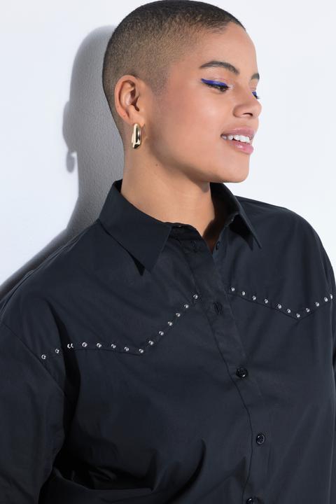 Actual product image Studio Untold Shirt, oversize shape, decorative rivets (54, 56)