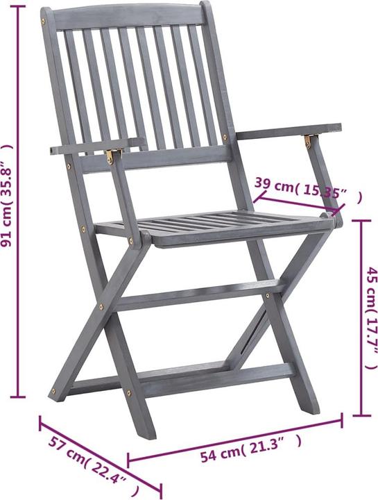 Produktbild vidaXL Gartenstuhl
