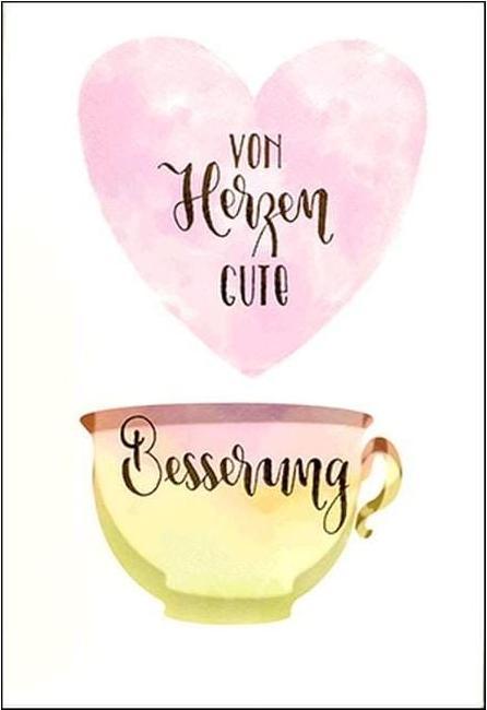 Produktbild ABC Grusskarte Gute Besserung 12.5 x 17.6 cm (1 Stk.)