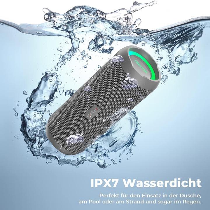 Produktbild Rienok Wasserdichter Bluetooth Lautsprecher mit Licht (30 h)