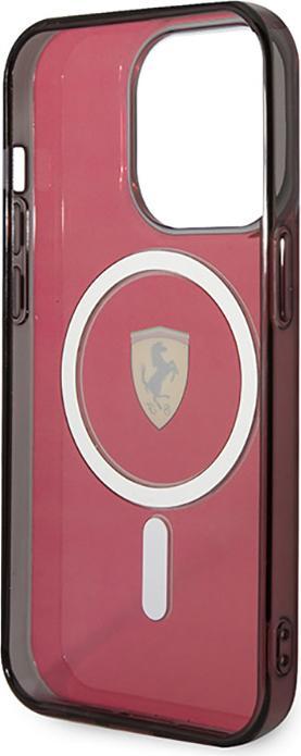 Actual product image Ferrari FEHMP14LUKR iPhone 14 Pro 6.1" red/red hardcase Translucent Magsafe (Apple iPhone 14 Pro)