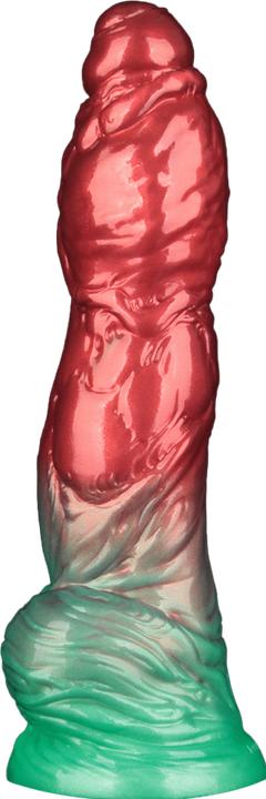 Image du produit Lovetoy Aufblasbarer Dildo mit doppelter Dichte, 10" / 25 cm, Rot/Grün