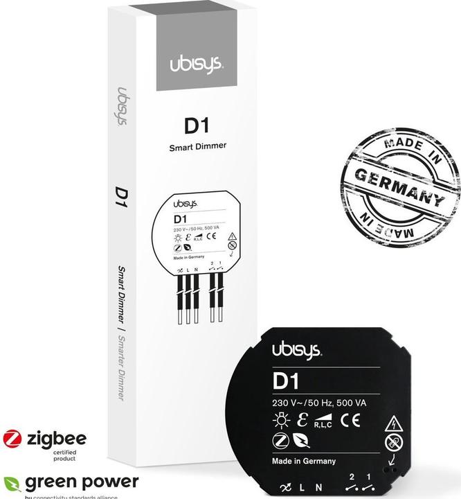 Actual product image Ubisys Universal dimmer D1 ZigBee 3.0 (Dimming actuator)