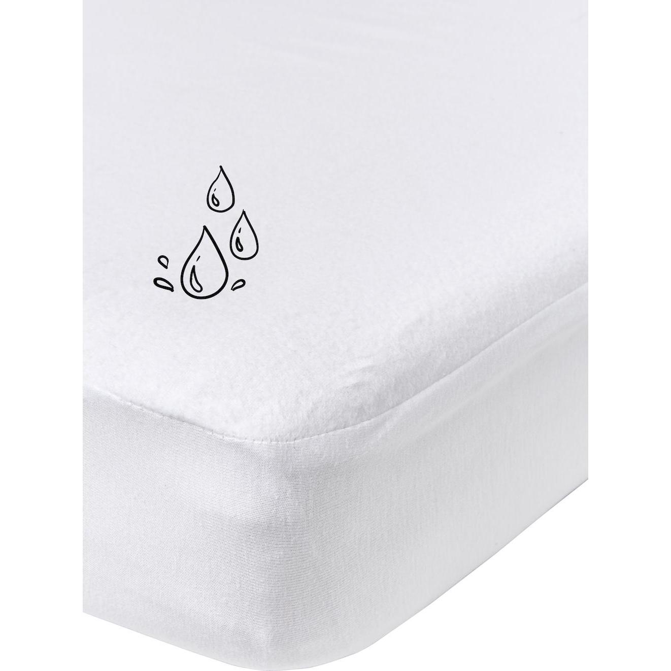 Thumbnail - Meyco, Fixleintuch Babybett, molton PU waterdicht Spannbettlaken 180x200 (180x200 cm)