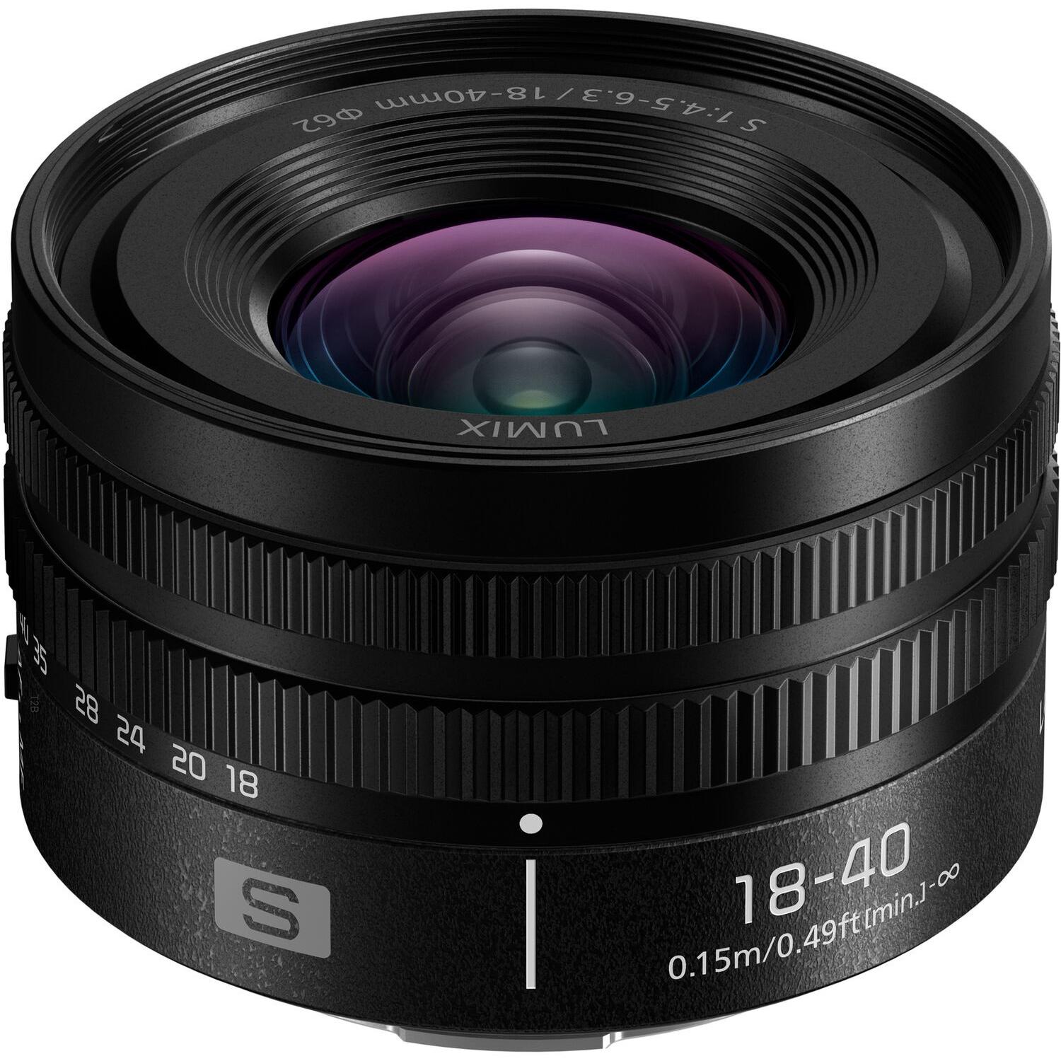 Panasonic Lumix S 18-40mm f/4.5-6.3 (L-Mount, Vollformat), Objektiv, Schwarz