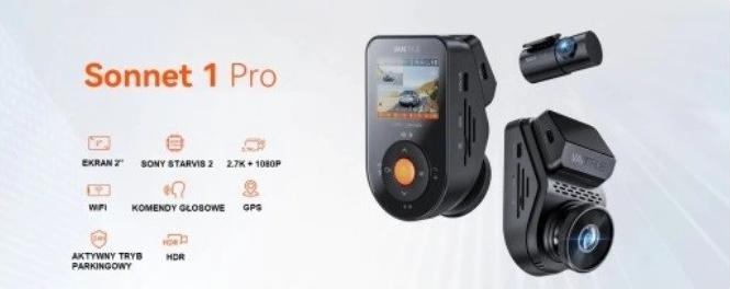 Image du produit Vantrue Wideorejestrator S1 PRO Sonnet (Écran intégré, WiFi, Microphone intégré, Indicateur intégré)