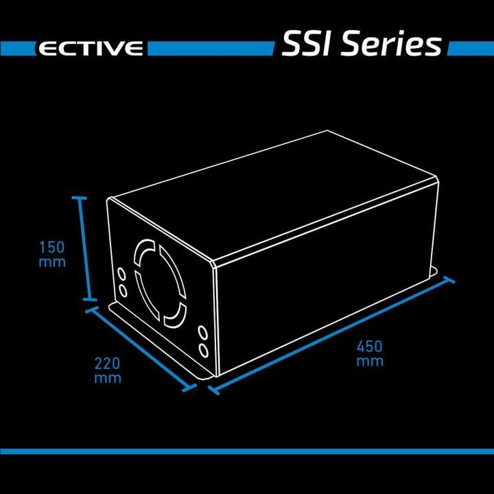 Actual product image Ective SSI 15 Sine wave inverter 24V 230V 1500W Inverter MPPT solar charge controller