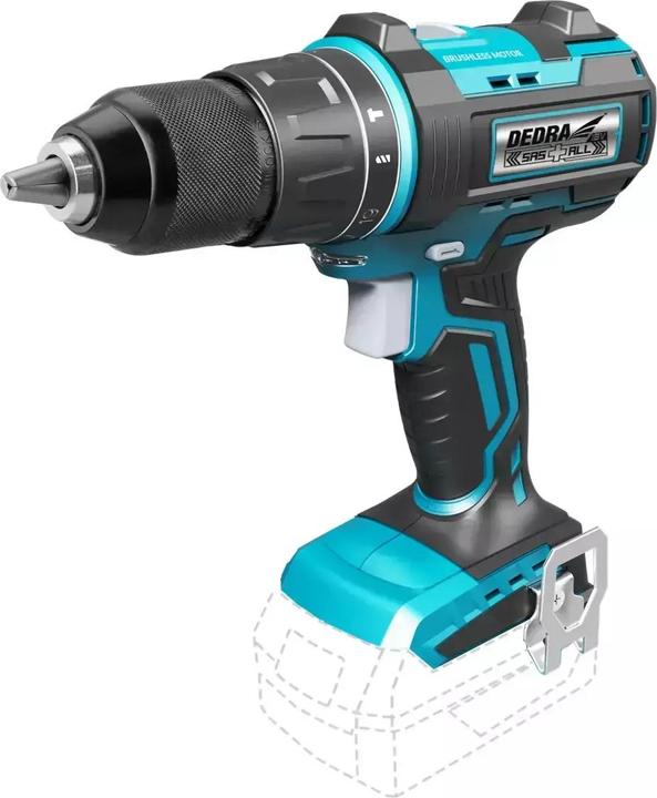 Dedra Accuboormachine, schroevendraaier 18V, SAS+ALL DED7142 50 Nm, 13mm met slagfunctie, borstelloos