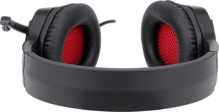 Actual product image Redragon H220-LED headphones/headset Wired Head-band Gaming USB Type-A Black, Red (Cable)