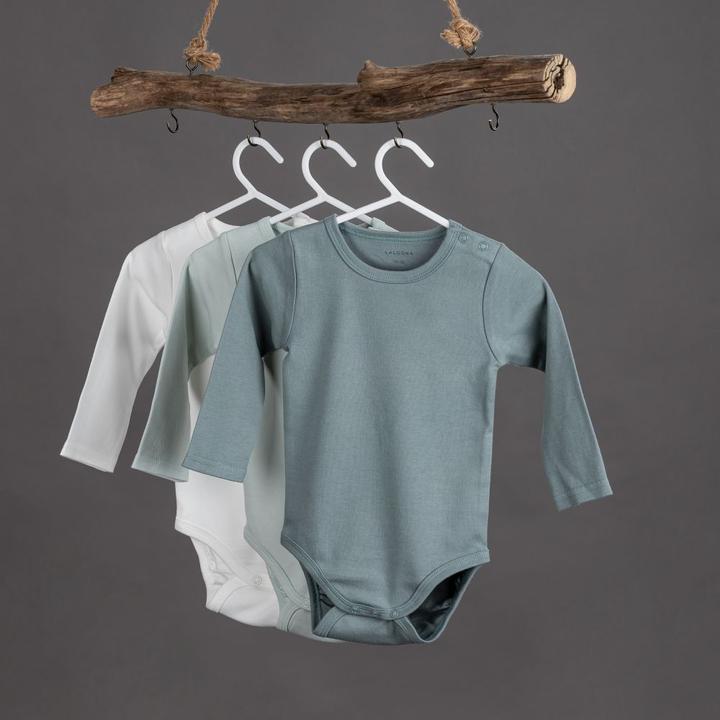 Produktbild La Loona LaLoona Baby-Bodys & Wickelbodys Body Langarm 3er Pack - Grün - (74, 80)