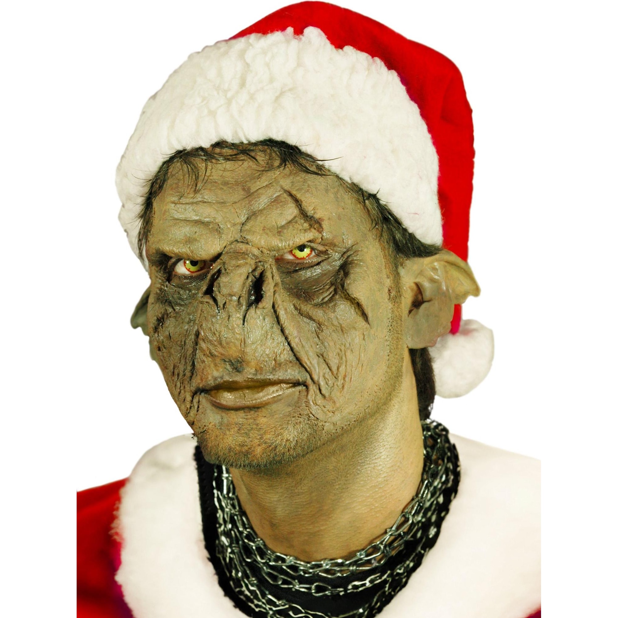 Wizardo Hinterlistiger Ork Maske aus Latex zum Ankleben