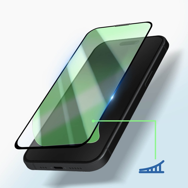 Actual product image Avizar Protective glass film 9H (1 Piece, Apple iPhone 15)