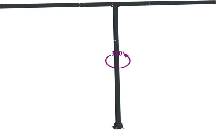 Immagine prodotto vidaXL Supporti per tende da sole antracite 450x245 cm in ferro, colore (4.50 m)