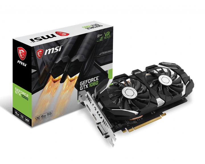 Actual product image MSI GeForce GTX 1060 6GT OCV1 (6 GB)