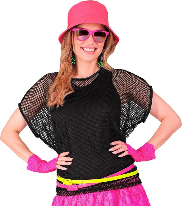 Actual product image Widmann Black mesh shirt short sleeves (L)