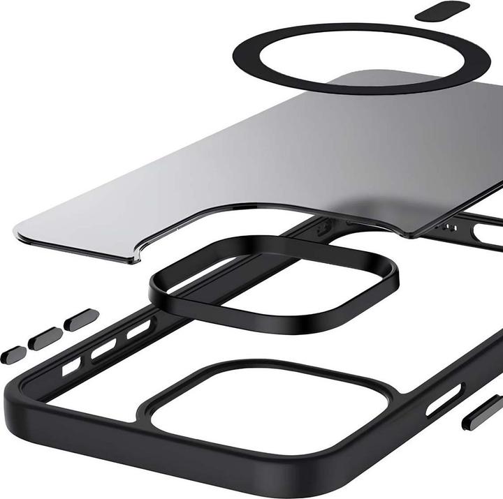 Actual product image Crong Case iPhone 15 Pro MagSafe black (Apple iPhone 15 Pro)