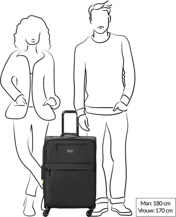 Image du produit Delsey Maubert 2.0 4 roues trolley 69 cm avec soufflet extensible (81 l)