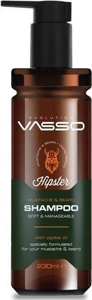 Actual product image Vasso Hipster Mustache & Beard Shampoo 230ml (230 ml, Solid shampoo)